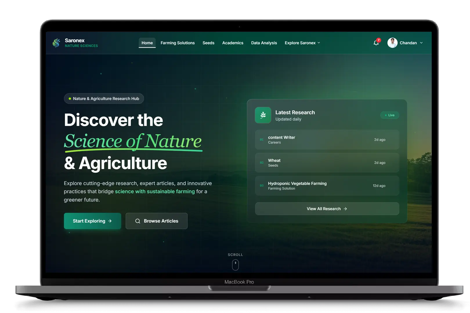 Saronex Nature Science screenshot